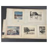 Vintage Artwork Prints and Greeting Cards Collection - Whistler, Mettel & Others