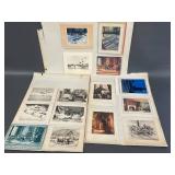 Collection of Art Prints & Vintage Greeting Cards