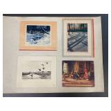 Collection of Art Prints & Vintage Greeting Cards