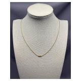 Minimalist Gold Tone Sterling Silver 925 Zodiac Necklace