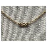 Minimalist Gold Tone Sterling Silver 925 Zodiac Necklace