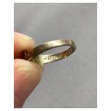 Vintage Sterling Silver 925 Wave Design Ring Size 4.5