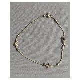 Sterling Silver 925 Dolphin Design Bracelet 7.5"