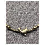 Sterling Silver 925 Dolphin Design Bracelet 7.5"
