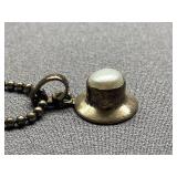 Vintage Sterling Silver 925 Necklace with Pearl Pendant