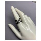 Sterling Silver 925 Heart-Shaped Ring 925 Size 8