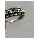 Sterling Silver Sapphire 925 Ring Size 7