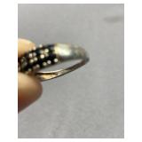 Sterling Silver Sapphire 925 Ring Size 7