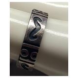 Vintage Sterling Silver 925 Tribal Band Ring Size 9.75