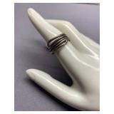 Vintage Multi-Band Sterling Silver 925 Wrap Ring Size 7