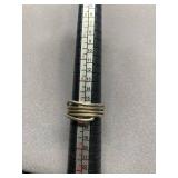 Vintage Multi-Band Sterling Silver 925 Wrap Ring Size 7
