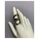Sterling Silver 925 Ring Twist Design Size 7