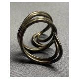 Sterling Silver 925 Ring Twist Design Size 7