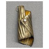 Artistic Sterling Silver 925 Pendant with Gem Accent