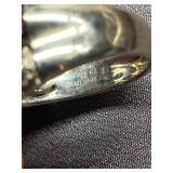 JCM Multi-Stone Sterling Silver 925 Statement Ring Size 11