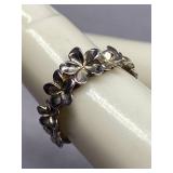 Sterling Silver 925 Floral Ring Size 2.5