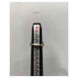 Sterling Silver 925 Floral Ring Size 2.5