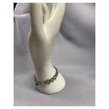 Sterling Silver 925 Heart Bracelet