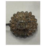 Vintage Sterling Silver 925 Floral Earrings, Handcrafted