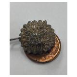 Vintage Sterling Silver 925 Floral Earrings, Handcrafted