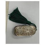 Sterling Silver 925 Engraved Multi-Tool Pocket Knife with Tassel