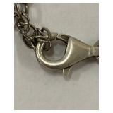 Sterling Silver 925 Brass Turquoise Pendant Necklace