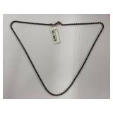 Sterling Silver 925 Rope Chain Necklace