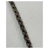 Sterling Silver 925 Rope Chain Necklace