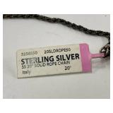 Sterling Silver 925 Rope Chain Necklace
