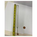 Modernist Amber Cube Sterling Silver 925 Necklace