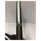 Sterling Silver Band Ring 925 Intricate Design Size 7.5