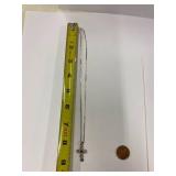 Sterling Silver 925 Scroll Cross Pendant Necklace