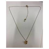 Sterling Silver 925 Butterfly Pendant Necklace