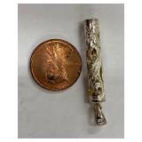 Sterling Silver Floral Pendant .925 Intricate Design