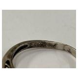 Vintage Sterling Silver 925 Ring with Pink Stone Size 7