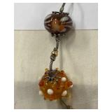 Handcrafted Art Glass Bead Sterling Silver 925 Necklace