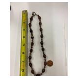 Handcrafted Agate Sterling Silver 925 Bead Necklace