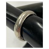Sterling Silver 925 Hammered Ring Size 5
