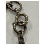 Vintage Sterling Silver 925 Necklace with Floral Accents