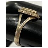 Vintage Engraved Sterling Silver 925 Crest Ring Size 7