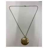 Vintage Sterling Silver 925 Necklace With Large Pendant