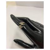 Sterling Silver 925 Zigzag Ring 925 Unique Design Size 6
