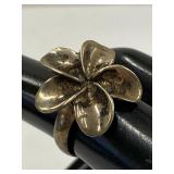 Vintage Sterling Silver 925 Floral Design Ring Size 5.75