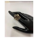 Vintage Sterling Silver 925 Floral Design Ring Size 5.75