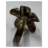 Vintage Sterling Silver 925 Floral Design Ring Size 5.75