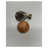 Vintage Sterling Silver 925 Pendant with Cabochon Stone