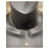 18K Gold and Sterling Silver 925 Necklace