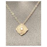 18K Gold and Sterling Silver 925 Necklace