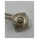 18K Gold and Sterling Silver 925 Necklace