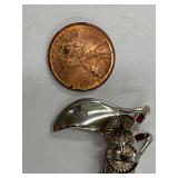 Nicole Barr Sterling Silver 925 Pink Enamel Earrings